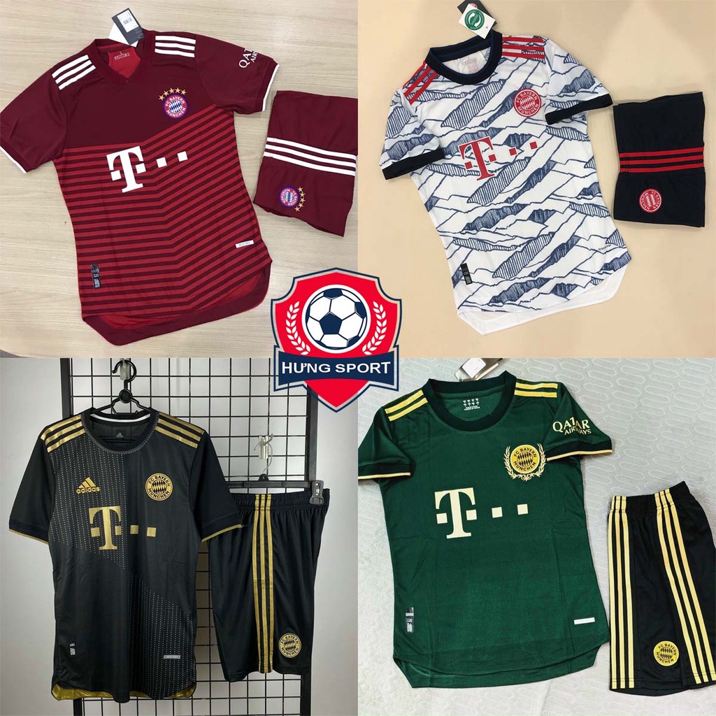 Áo Bóng Đá, Áo Đá Banh CLB Bayern Munich 2021/2022 - Chuẩn Mẫu Thi Đấu - Vải Polyester Gai Thái !