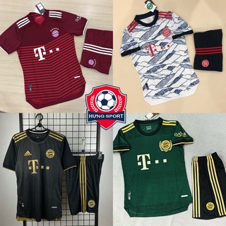 Áo bóng đá, áo đá banh clb bayern munich 2021/2022 - chuẩn mẫu thi đấu - vải polyester gai thái
