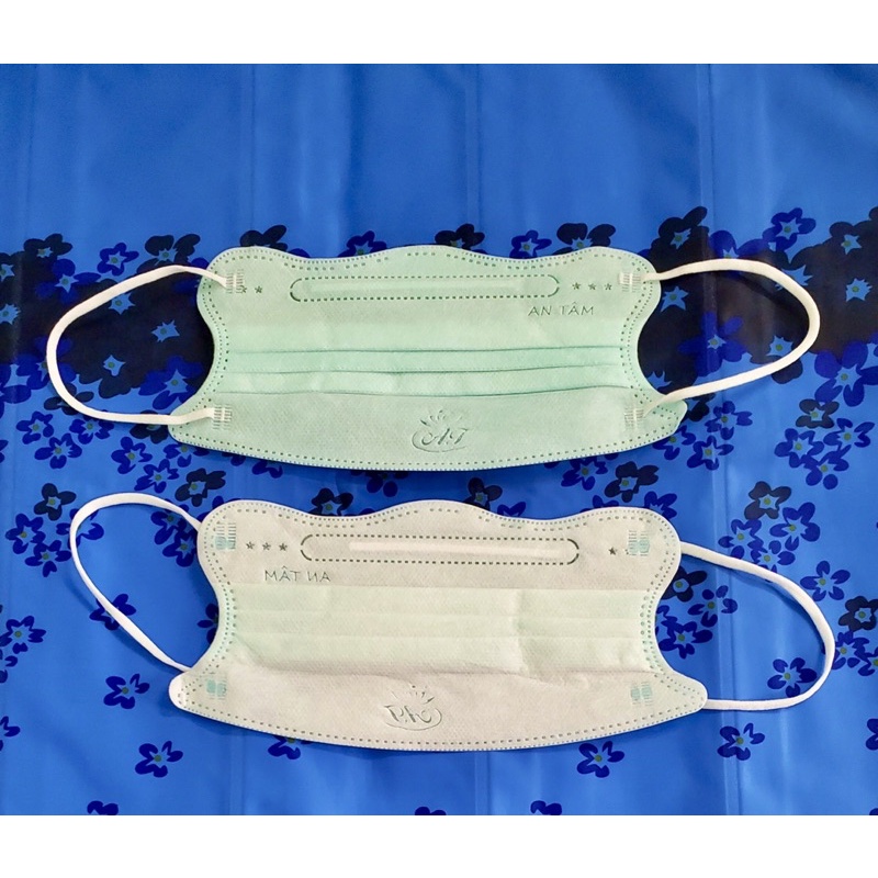 ✅ Thùng 300 cái khẩu trang y tế kf94 king Cua An Tâm Màu Xanh Ngọc