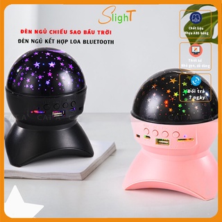 Đèn ngủ chiếu sao bầu trời độ kết hợp loa bluetooth - đèn quả cầu ngàn sao trang trí phòng