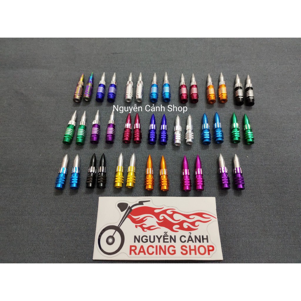 Ốc kiểu vặn pas tăng sên xe máy xe đạp xe điện lổ 6li nhôm CNC 2 con
