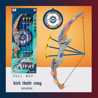 Đồ chơi cho bé Cung tên nhựa có bia bắn và đèn phát sáng đồ chơi cho bé trai hàng đẹp có sẵn