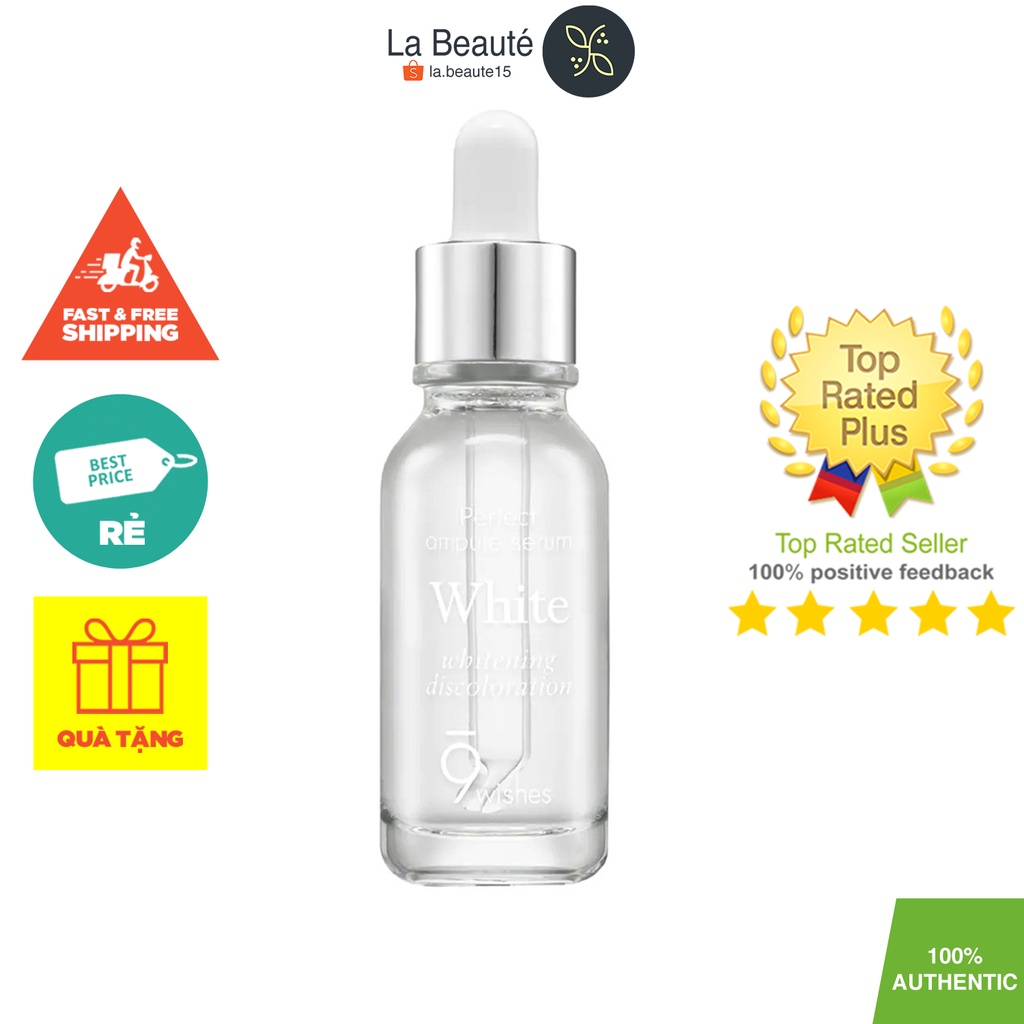 Tinh Chất Phục Hồi Da Và Dưỡng Trắng - 9 Wishes Miracle White Ampule Serum 25ml