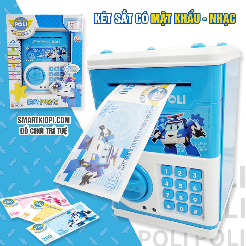 Két sắt vân tay điện tử mini tiết kiệm tiền - Siêu dễ thương - Quà tặng cho bé