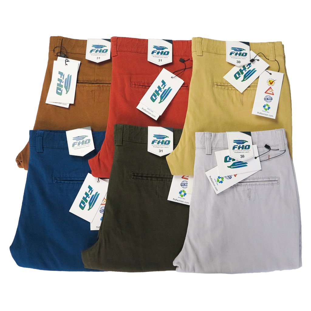 Quần short kaki nam dây kéo chất co giãn đường may kỹ và đẹp thuộc phong cách trẻ trung FHDQ003