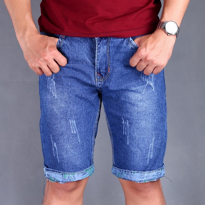 Quần short jean nam Tronshop TS169 (Đen) | BigBuy360 - bigbuy360.vn