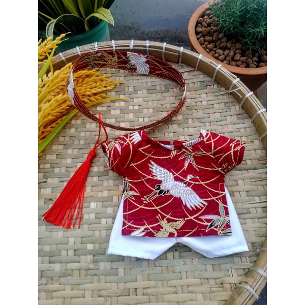 Outfit doll 20cm - Set áo dài cho doll