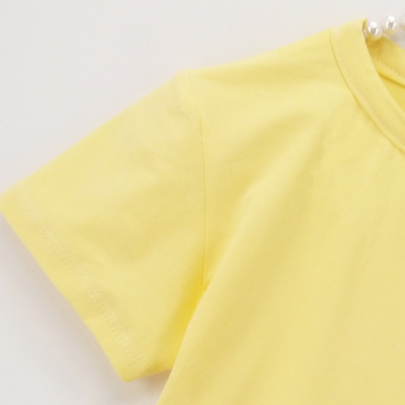 Áo Thun Cotton Mỏng Co Giãn In Hoạt Hình Đôi Cánh 3D Màu Kẹo Thời Trang Cho Bé Gái