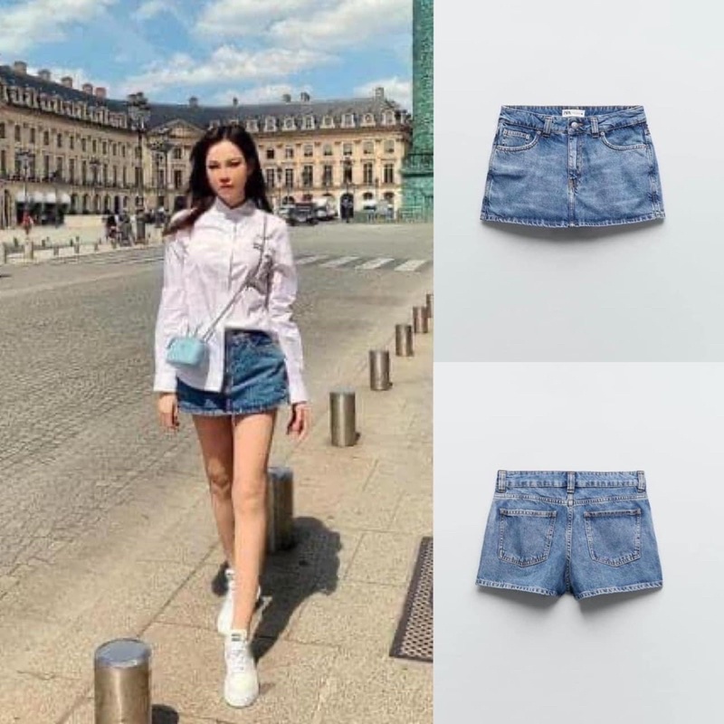 Quần giả váy jean Zara chính hãng