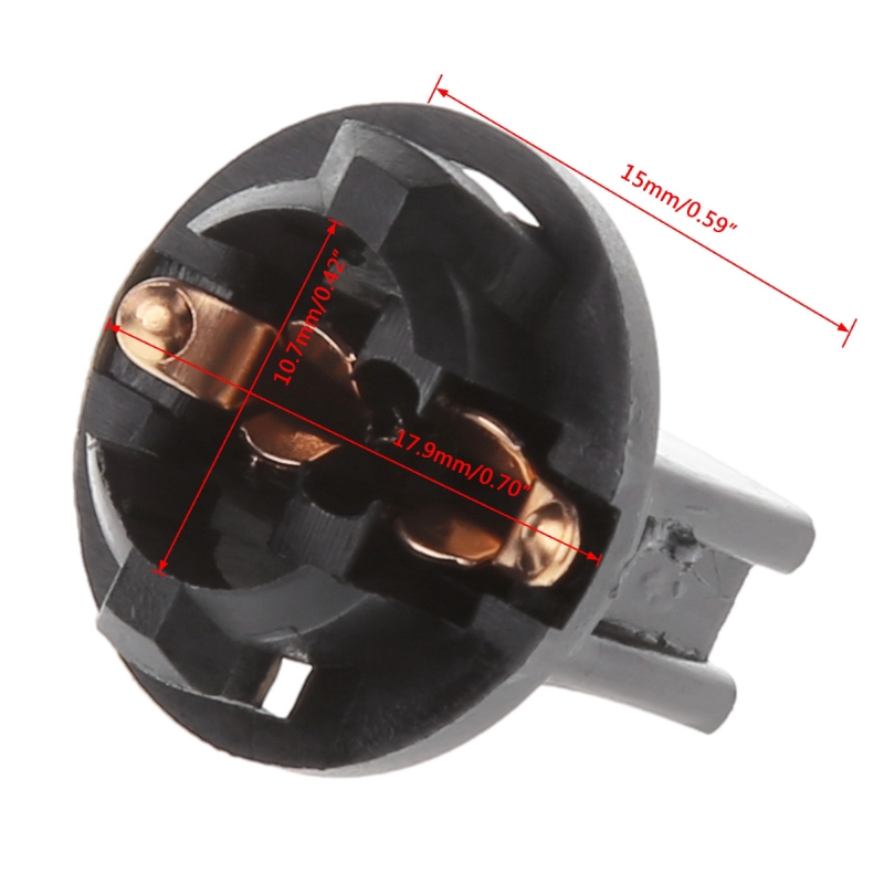 Bộ 10 đế bóng đèn xe hơi T10 dạng khóa vặn chuyên dùng