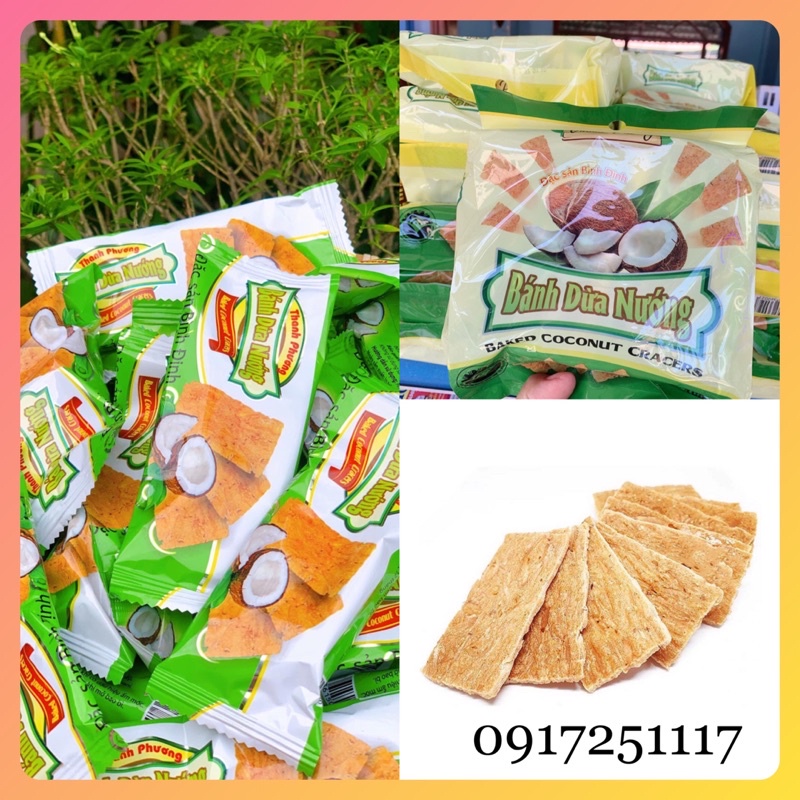 KẸO DỪA NƯỚNG - BÁNH DỪA NƯỚNG NGUYÊN BỊ BÌNH ĐỊNH