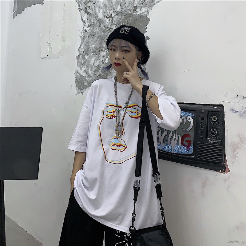 Áo thun tay lỡ form rộng unisex Neko.sg ATL219
