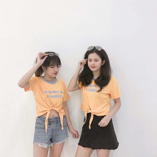 [Duy nhất hôm nay]Áo Croptop Buộc Nơ Nhiều Hình