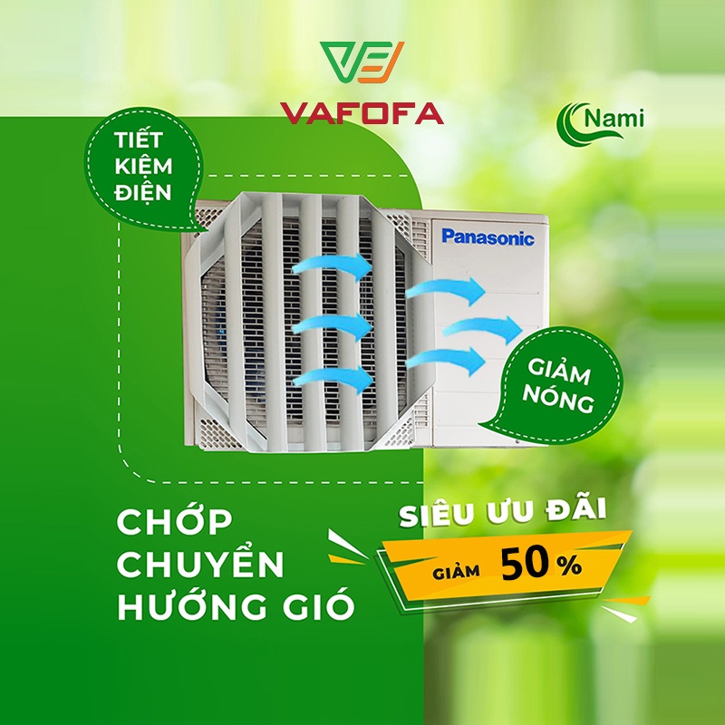 Chuyển gió điều hòa louver chuyển hướng dàn nóng chớp chuyển gió cục nóng Nami VAFOFA NM-CCG101