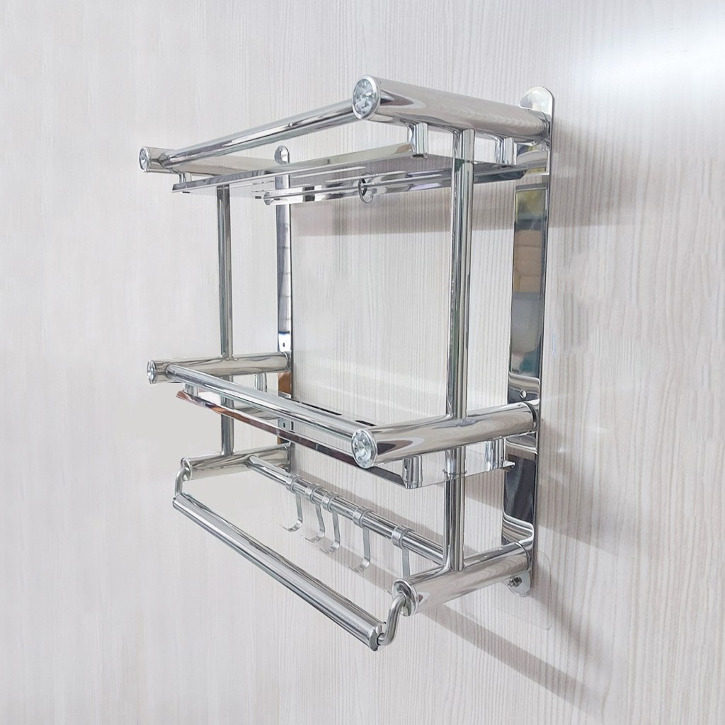 Kệ Nhà Tắm Inox 304 Để Đồ Phòng Tắm Phòng Bếp