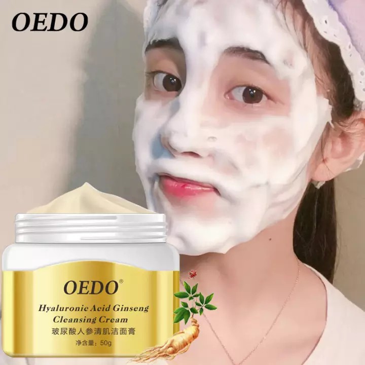 Hyaluronic Acid Sữa Rửa OEDO Mặt Tinh Chất Nhân Sâm Cho Da Nhạy Cảm Dạng Dưỡng Trắng Tẩy Trang Nhẹ Nhàng Sạch Da Mềm Mịn 40g