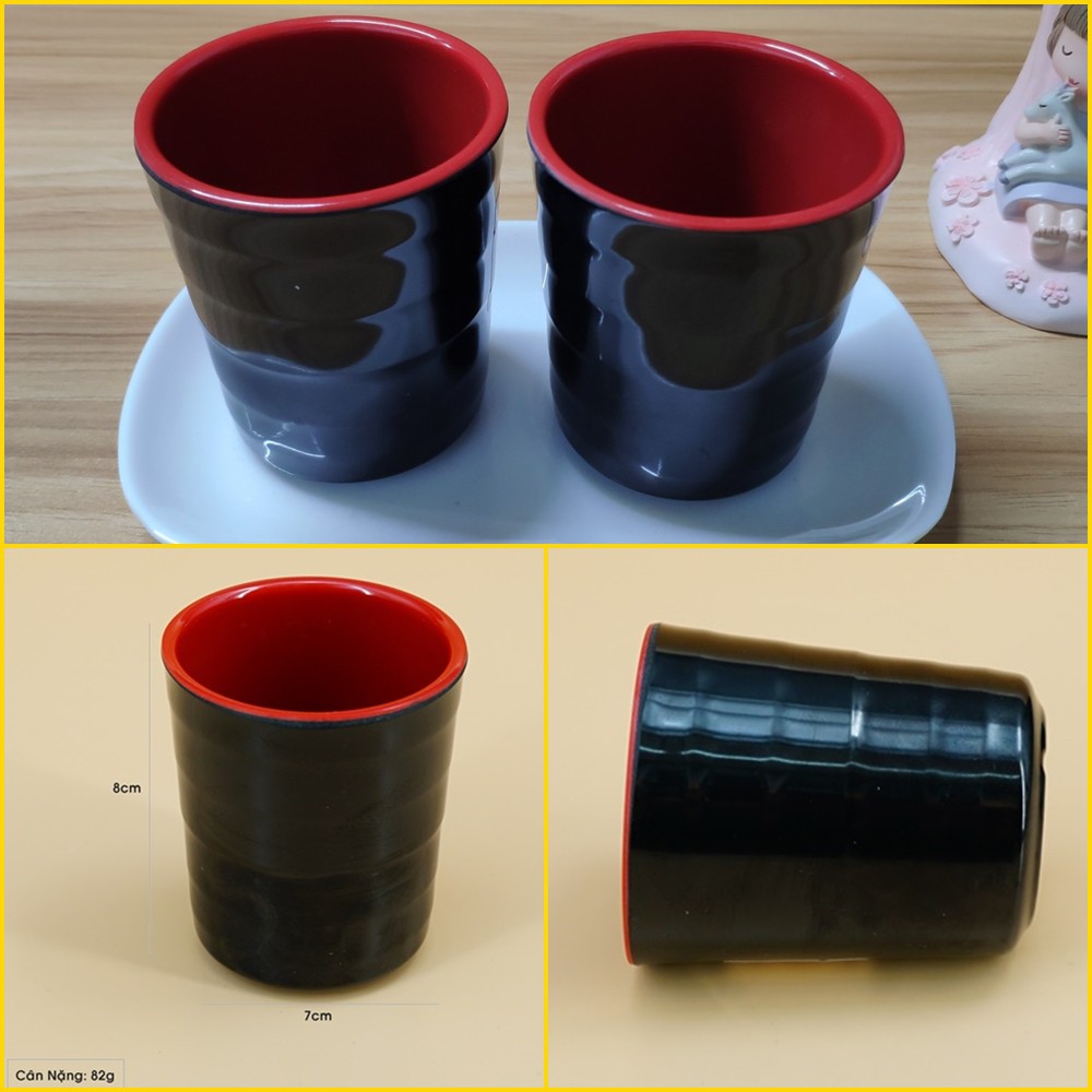 Bộ 2 ly uống nước melamine