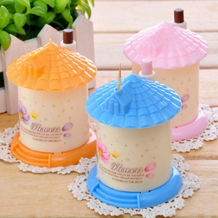 Hũ Đựng Tăm Xỉa Răng Hình Nhà Dễ Thương