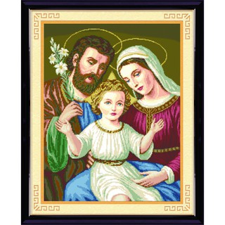 Tranh Đính Đá ABC 3D Gia Đình Thánh Gia 6185 (KHÁCH TỰ ĐÍNH) kt:55X68CM