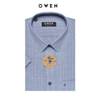 OWEN - Áo sơ mi Owen Regular fit chất cafe kẻ ca rô xanh 22726