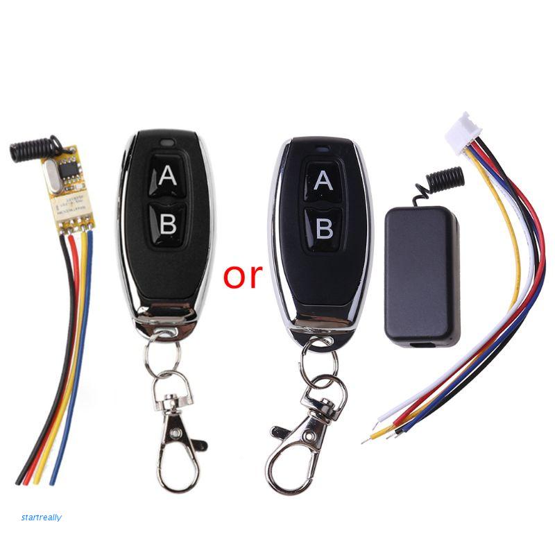 Công Tắc Điều Khiển Từ Xa RF 2CH Mini Chống Thấm Nước 12V DC3.7V Lên 24V 433MHz
