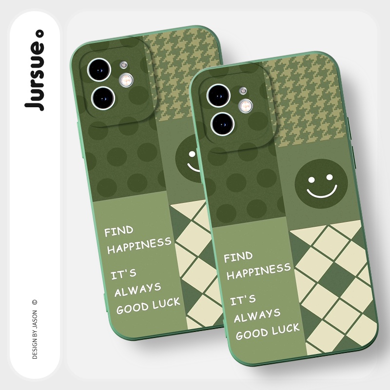 Ốp lưng JURSUE mềm chống sốc hình dễ thương đẹp Cho iPhone 14 13 12 11 Pro Max SE 2020 X XR XS 8 7 ip 6S 6 Plus Y2280