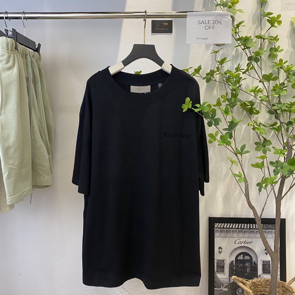 Áo thun Essentials Fear Of God FOG ss22 Seafoam bản cao cấp, Áo tee Essentials oversize nam nữ