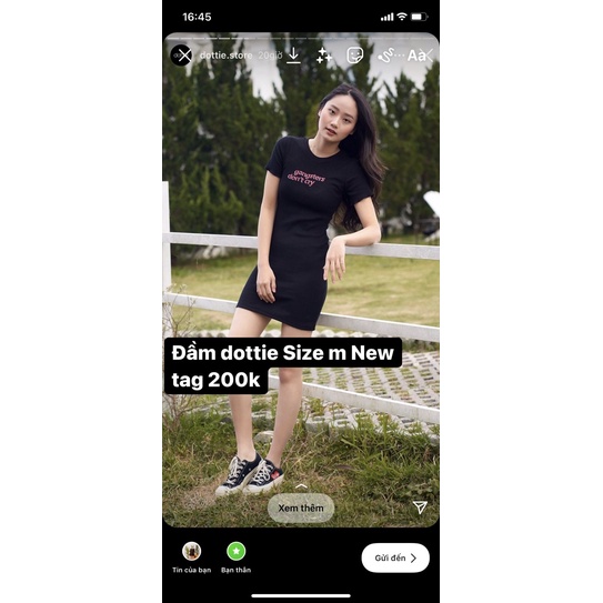 Đầm dottie Size m New tag