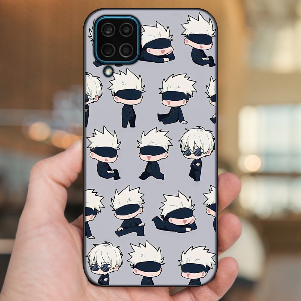 Ốp lưng Samsung M32, M33, M53, M62 viền đen in hình Satoru Jujutsu Kaisen