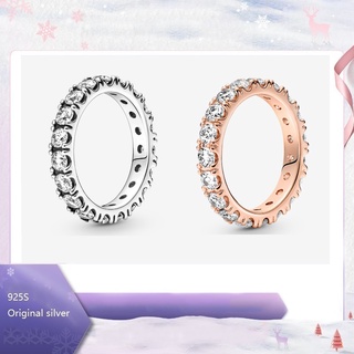 P nhẫn bạc 925 đính đá zircon lấp lánh