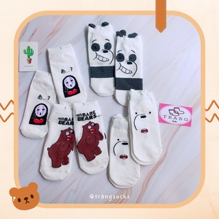 Tất ngắn cổ hình gấu “ We Bare Bears”