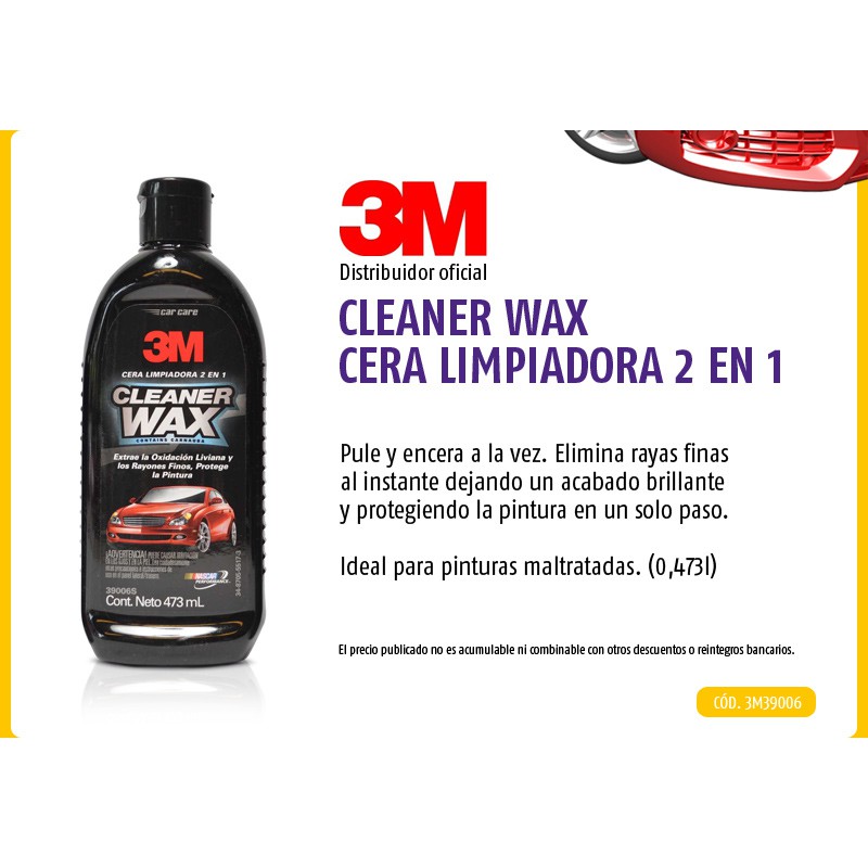 Dung dịch đánh bóng 1 bước – 3M One Step Cleaner Wax PN39006