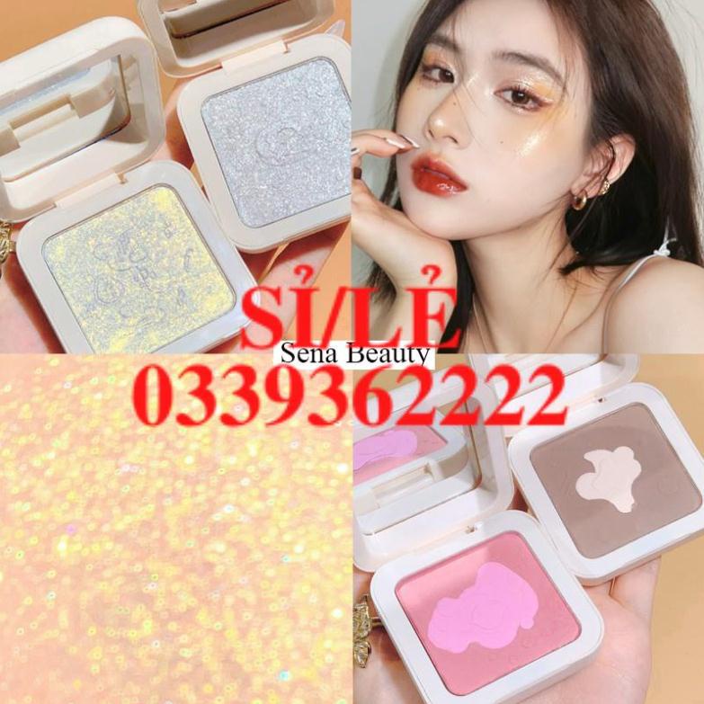 [ CHÍNH HÃNG ] Phấn nhũ mouse mềm bắt sáng cao cấp Xixi Nude Make Up Highlight Blush Sena beauty