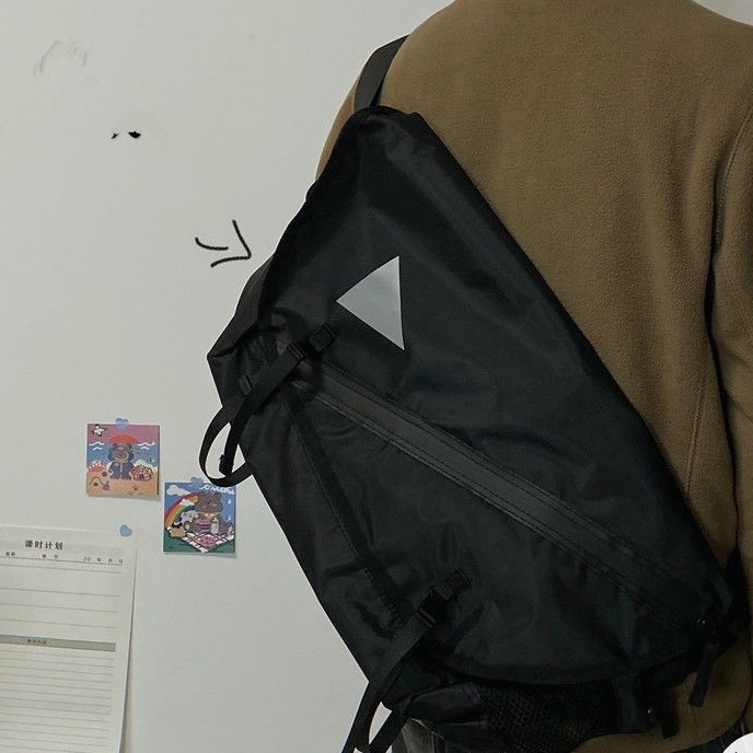 Túi Đeo Chéo Đa Năng Cỡ Lớn Phong Cách Retro Harajuku