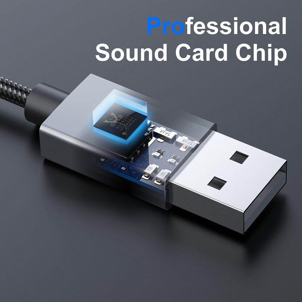 [COD] Dây Cáp Chuyển Đổi Thẻ Âm Thanh USB Sang Tai Nghe Cho PS4