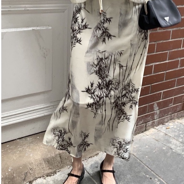 [MURIOKI] Đầm Dài Eo Cao Phong Cách Trung Hoa Thời Trang 2022 Cho Nữ