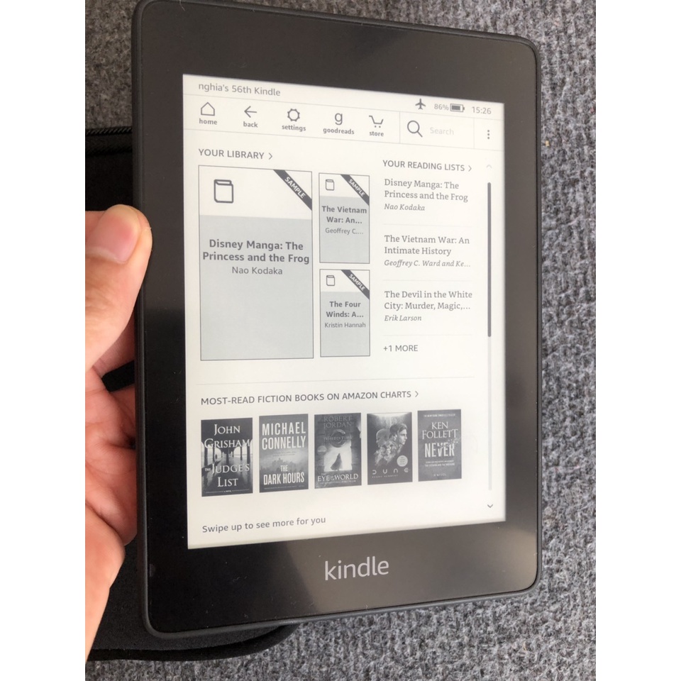 Máy đọc sách kindle pape white gen 4 mới 99.8 % dung lượng 32gb