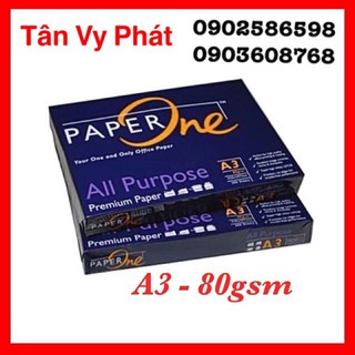 (Hỏa tốc) Giấy in Paper One A3 80gsm (5 ream)