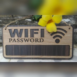 [Tặng Kèm Dây và Móc Treo] Bảng Gỗ Ghi Mật Khẩu Wifi Xinh Xắn, Tiện Dụng - NaNu