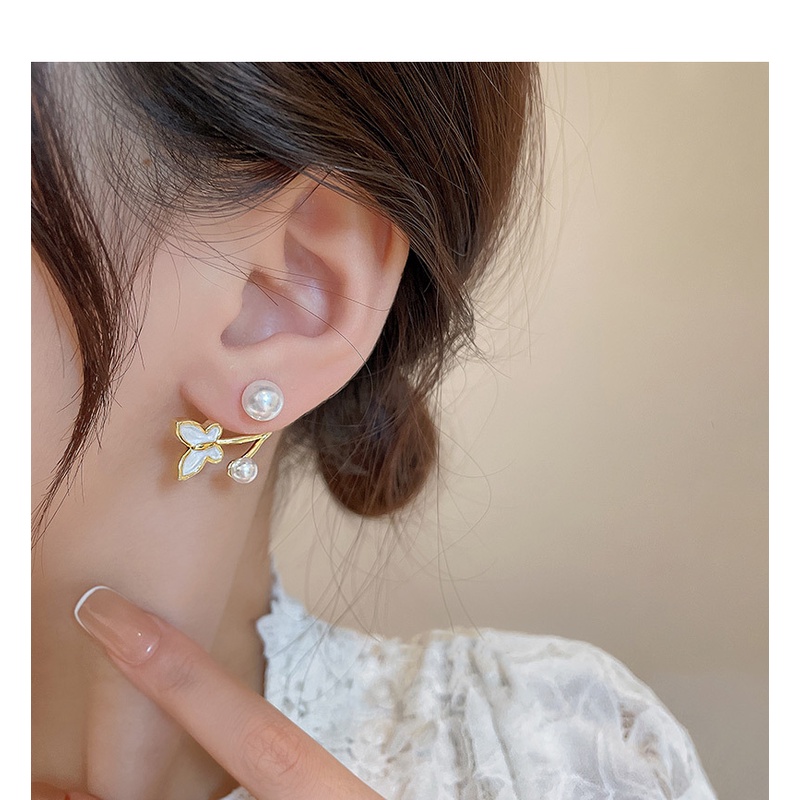 YeYi Khuyên Tai Hình Nơ Đính Ngọc Trai Nhân Tạo Phong Cách Mới 2022