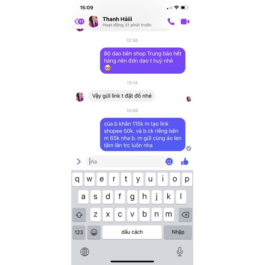 combo shopee thanh hảii