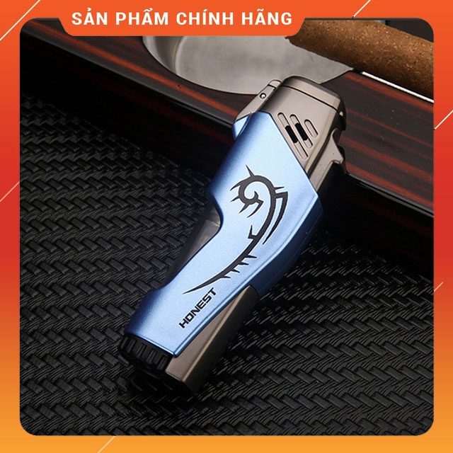 Dụng Cụ Dã Ngoại 𝓑𝓪̣̂𝓽 𝓛𝓾̛̉𝓪 Gas Honest BCZ-752 Khò 2 Tia Cực Mạnh, Nhìn Thấy Lượng Gas - Nhiều Màu