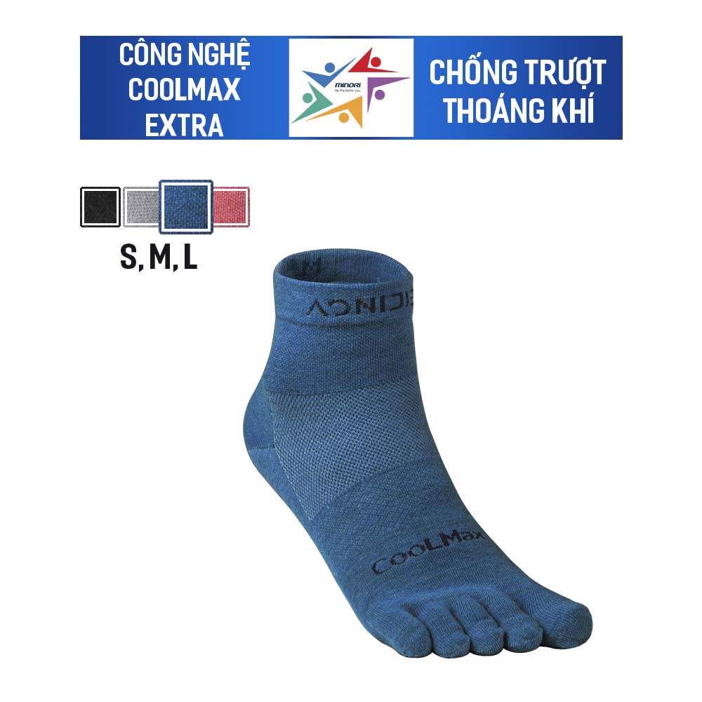 Tất Chạy Bộ Xỏ 5 Ngón Vớ Xỏ Ngón Thể Thao Coolmax  Aonijie  Hạn Chế Phồng Rộp Thoáng Khí Chống Chaffing