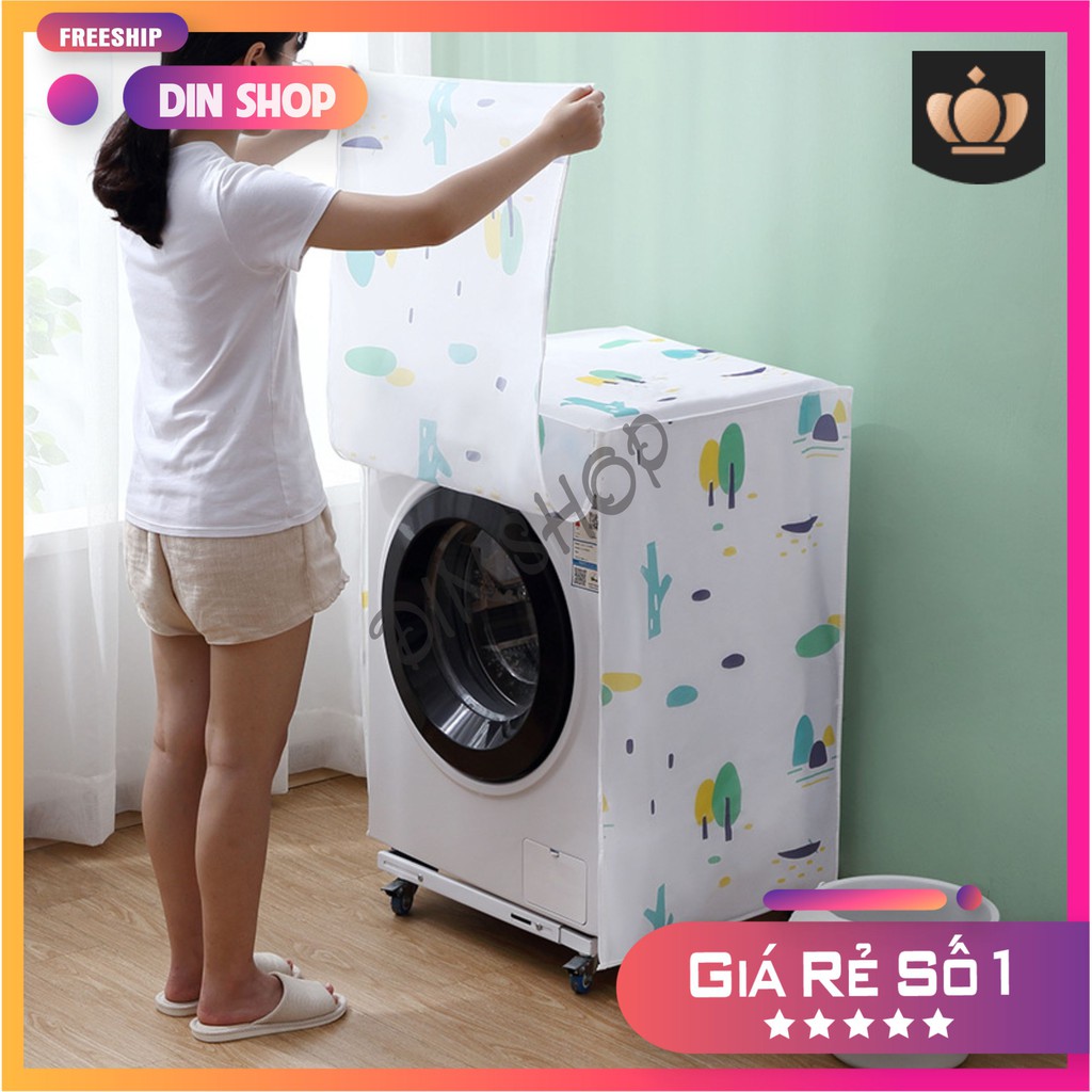 Bọc máy giặt ⭐PEVA CAO CẤP⭐ Vỏ bọc máy giặt cửa ngang, cửa trên, cửa trước chống bụi chống thấm