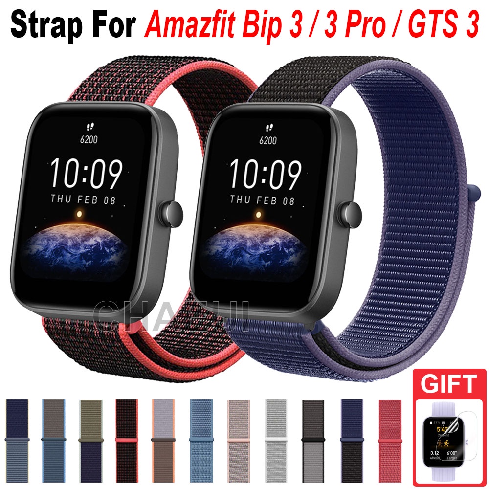 Dây Đeo Nylon Thay Thế Cho Đồng Hồ Thông Minh Xiaomi Huami Amazfit Bip 3 U Pro GTS3 GTS 2 Mini GTR 42mm