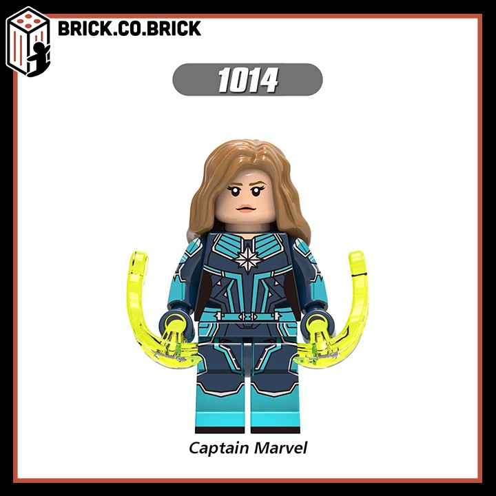 X0226 - Đồ chơi lắp ráp non lego và mô hình minifigure nhân vật hãng phim Marvels/DC Comics: Captain Marvel.