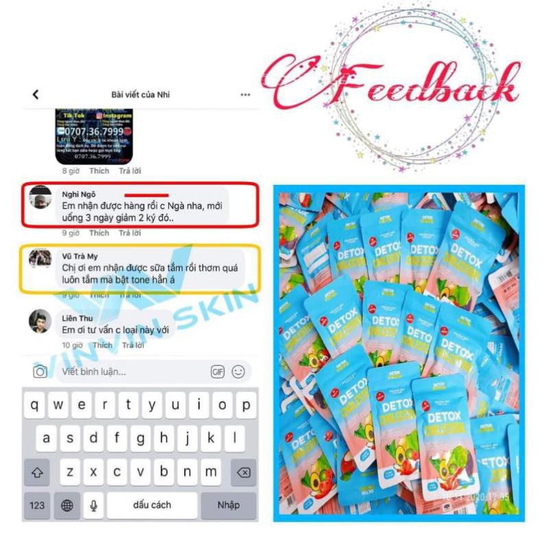 [FREESHIP] CHÍNH HÃNG (Combo Khử mỡ gồm detox + gel khủ mỡ vinvin skin | BigBuy360 - bigbuy360.vn