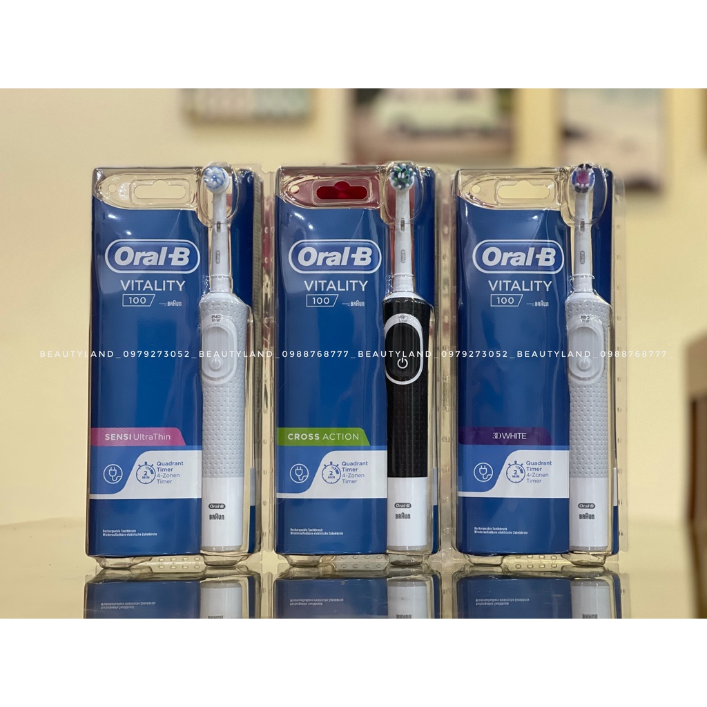 BÀN CHẢI ĐIỆN ORAL B PRO 1 700 / PRO 2 2000 / PRO 3 3000 - HÀNG ĐỨC