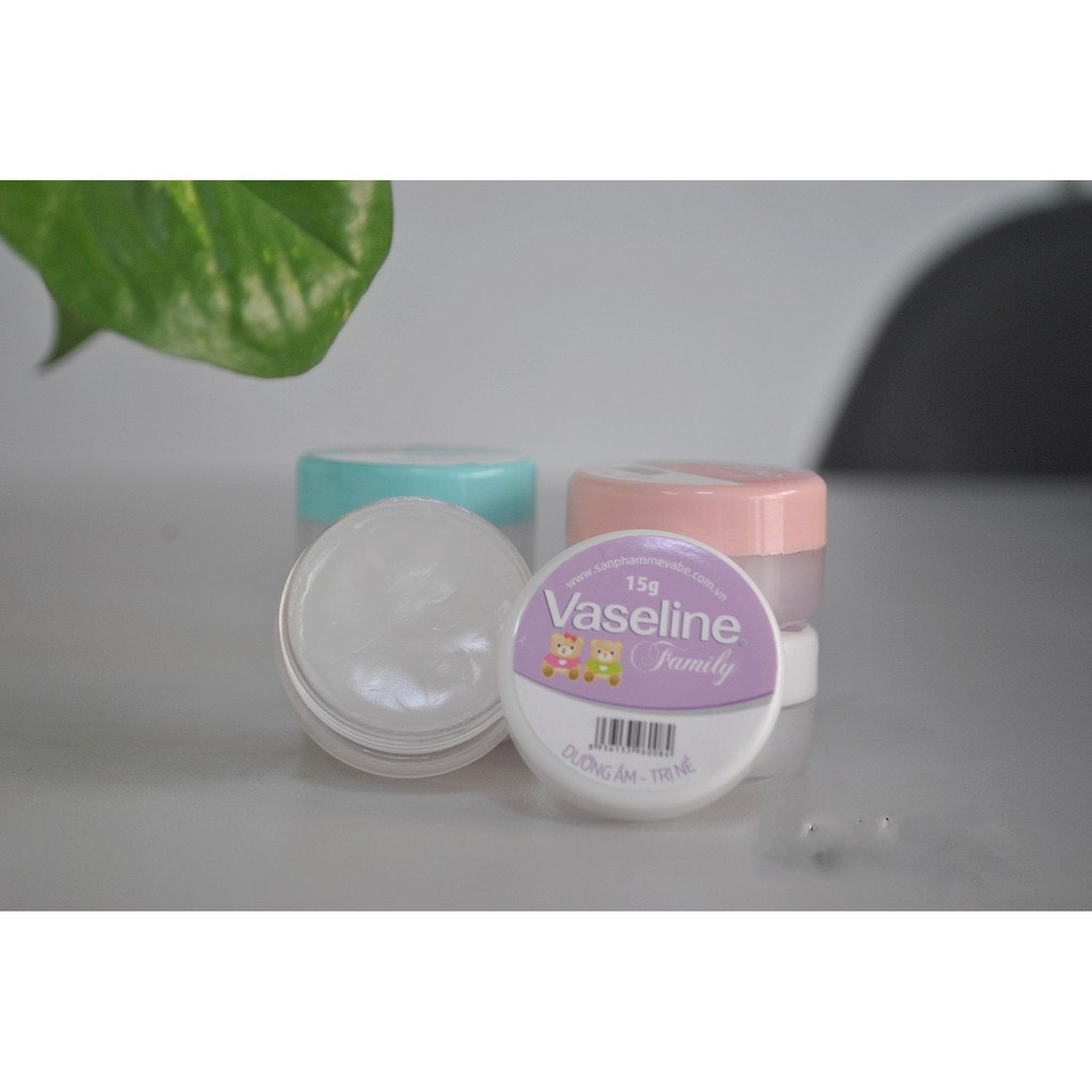 ❤️ Kem Vaseline Family ❤️  Dưỡng Ẩm, Nẻ, hăm (15g) - cho MẸ VÀ BÉ