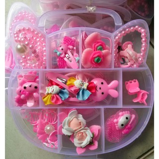 [ĐỒ CHƠI CHO CON] KGS BỘ PHỤ KIỆN TRANG ĐIỂM BÉ GÁI MÈO HELLO KITTY (Hàng loại 1)